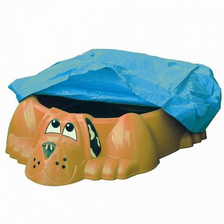Детская пластиковая песочница мини-бассейн - Собачка с покрытием 